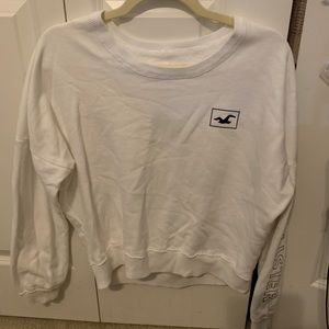 HOLLISTER WHITE CREW NECK